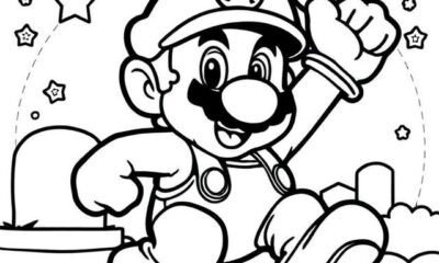 super mario colaoring pages