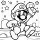 super mario colaoring pages