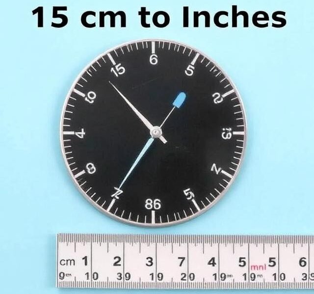 15 cm to inches